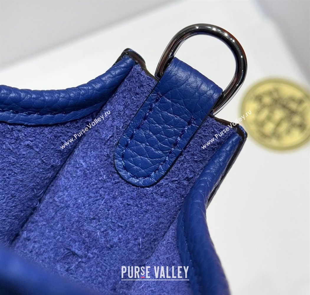 Hermes Evelyne Mini Bag 18cm in Togo Calfskin Leather Electric Blue 2025 (FL-250808146)