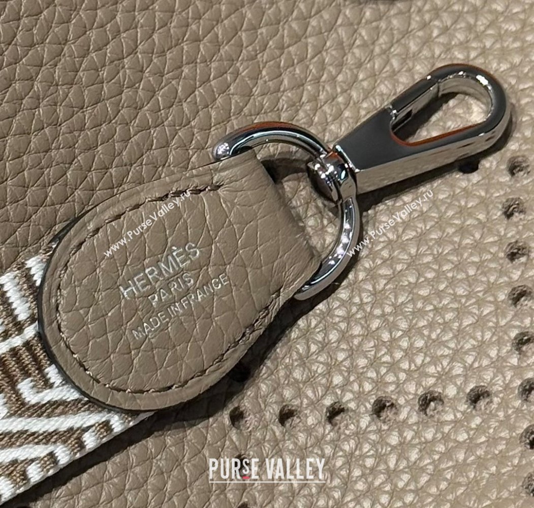 Hermes Evelyne Mini Bag 18cm in Togo Calfskin Leather Pitch Grey 2025 (FL-250808147)