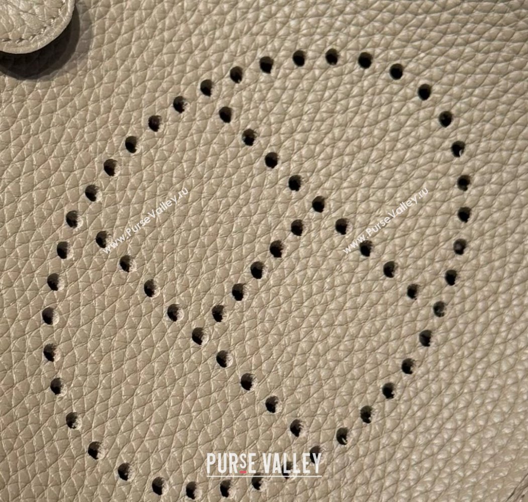 Hermes Evelyne Mini Bag 18cm in Togo Calfskin Leather Pitch Grey 2025 (FL-250808147)