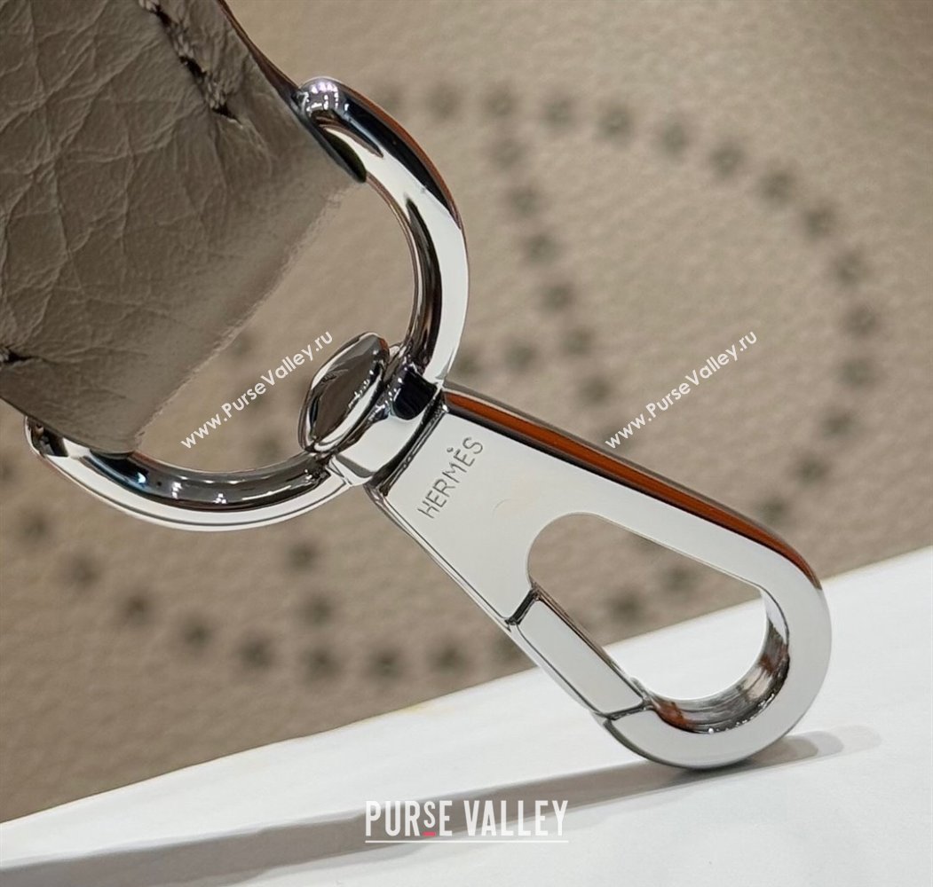 Hermes Evelyne Mini Bag 18cm in Togo Calfskin Leather Pitch Grey 2025 (FL-250808147)