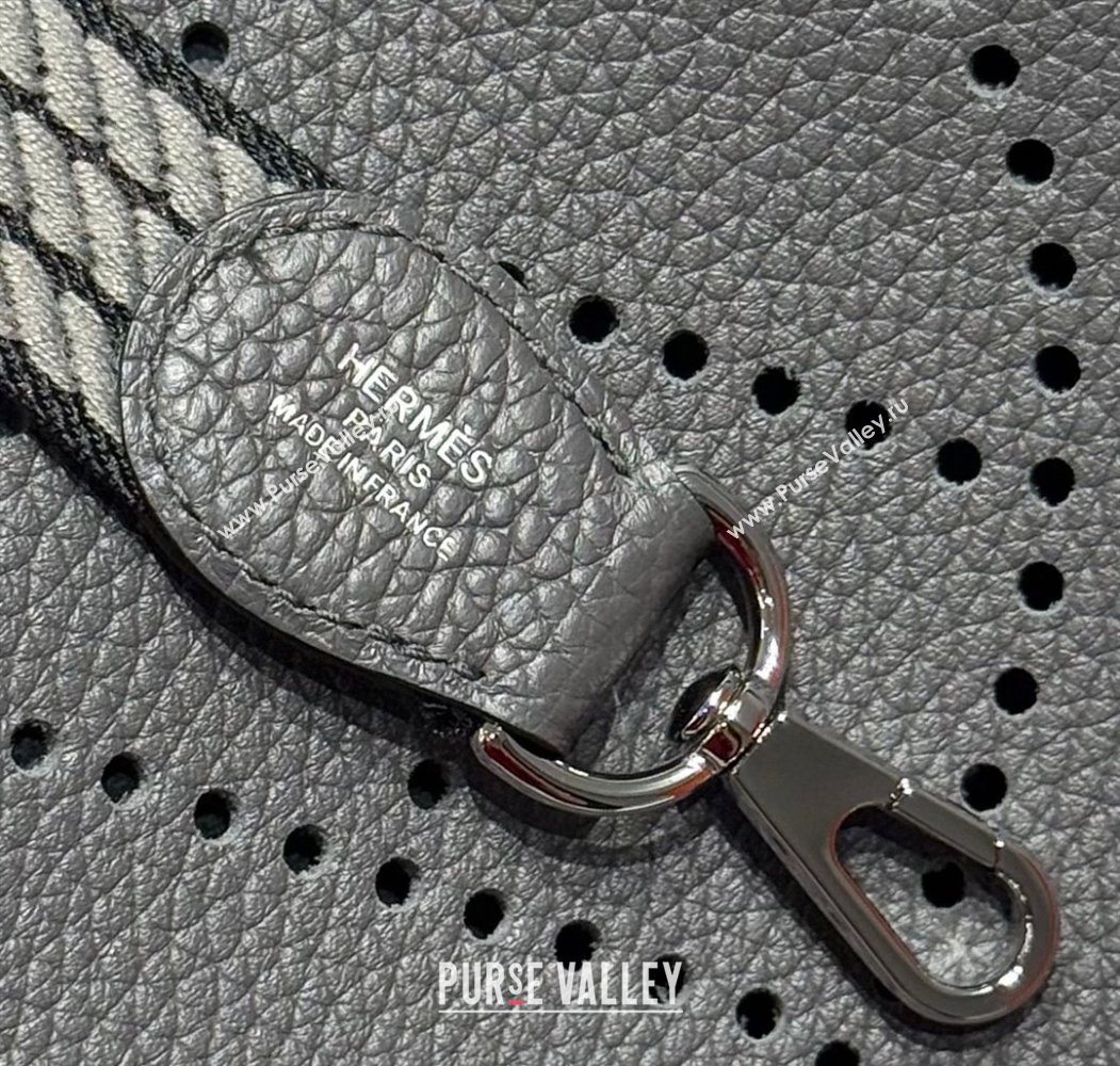 Hermes Evelyne Mini Bag 18cm in Togo Calfskin Leather Graphite Grey 2025 (FL-250808148)