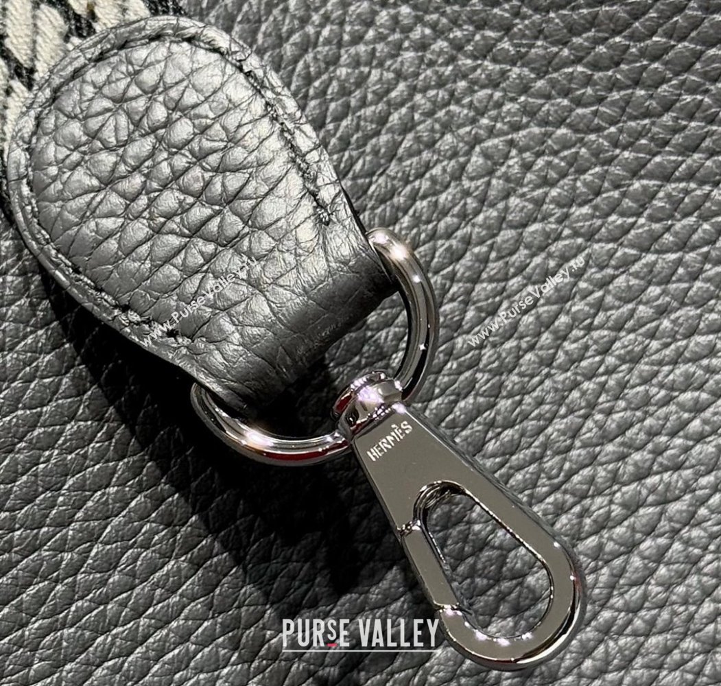 Hermes Evelyne Mini Bag 18cm in Togo Calfskin Leather Graphite Grey 2025 (FL-250808148)