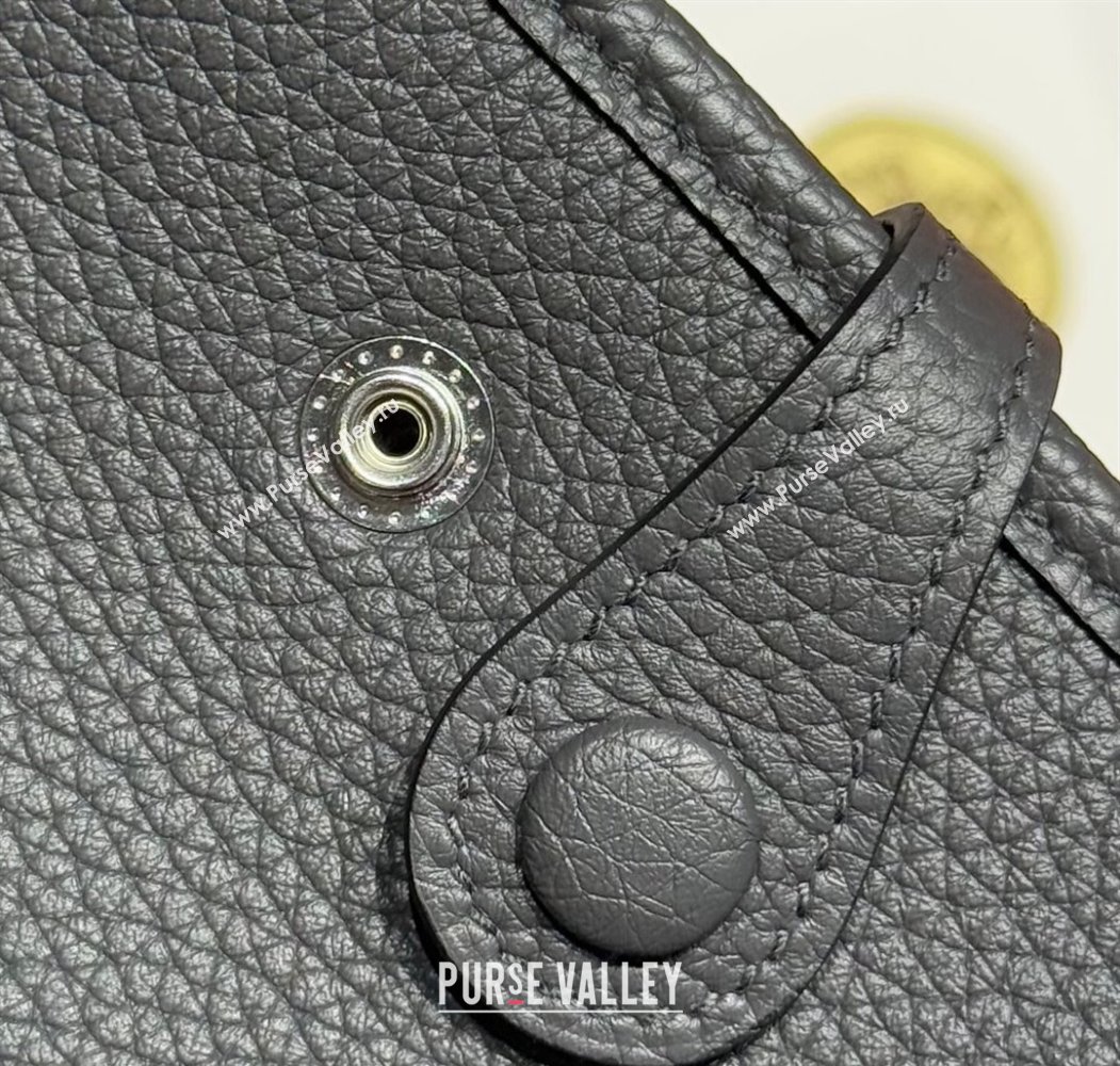 Hermes Evelyne Mini Bag 18cm in Togo Calfskin Leather Graphite Grey 2025 (FL-250808148)