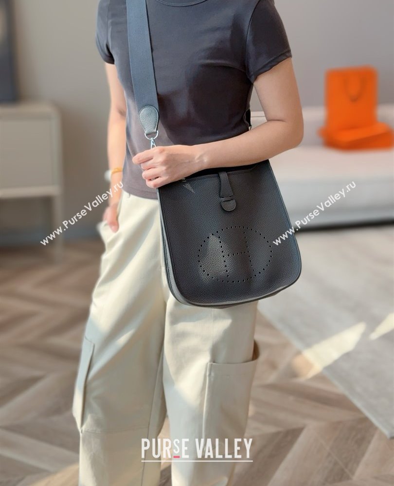 Hermes Evelyne Bag 29cm in Togo Calfskin Leather Graphite Grey 2025 (FL-250808113)