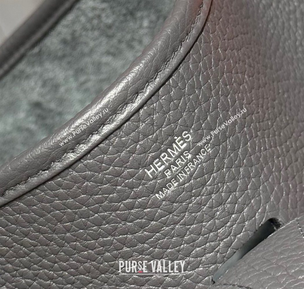 Hermes Evelyne Bag 29cm in Togo Calfskin Leather Graphite Grey 2025 (FL-250808113)
