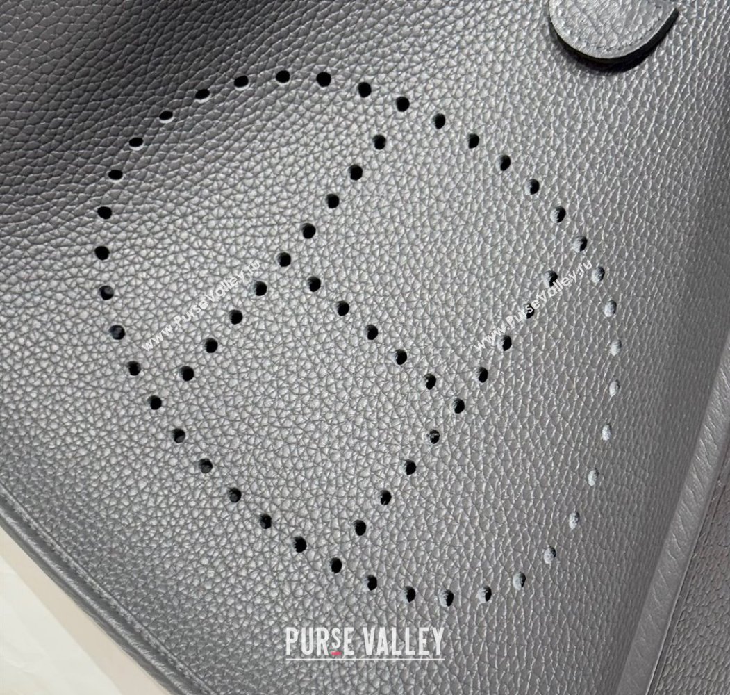 Hermes Evelyne Bag 29cm in Togo Calfskin Leather Graphite Grey 2025 (FL-250808113)