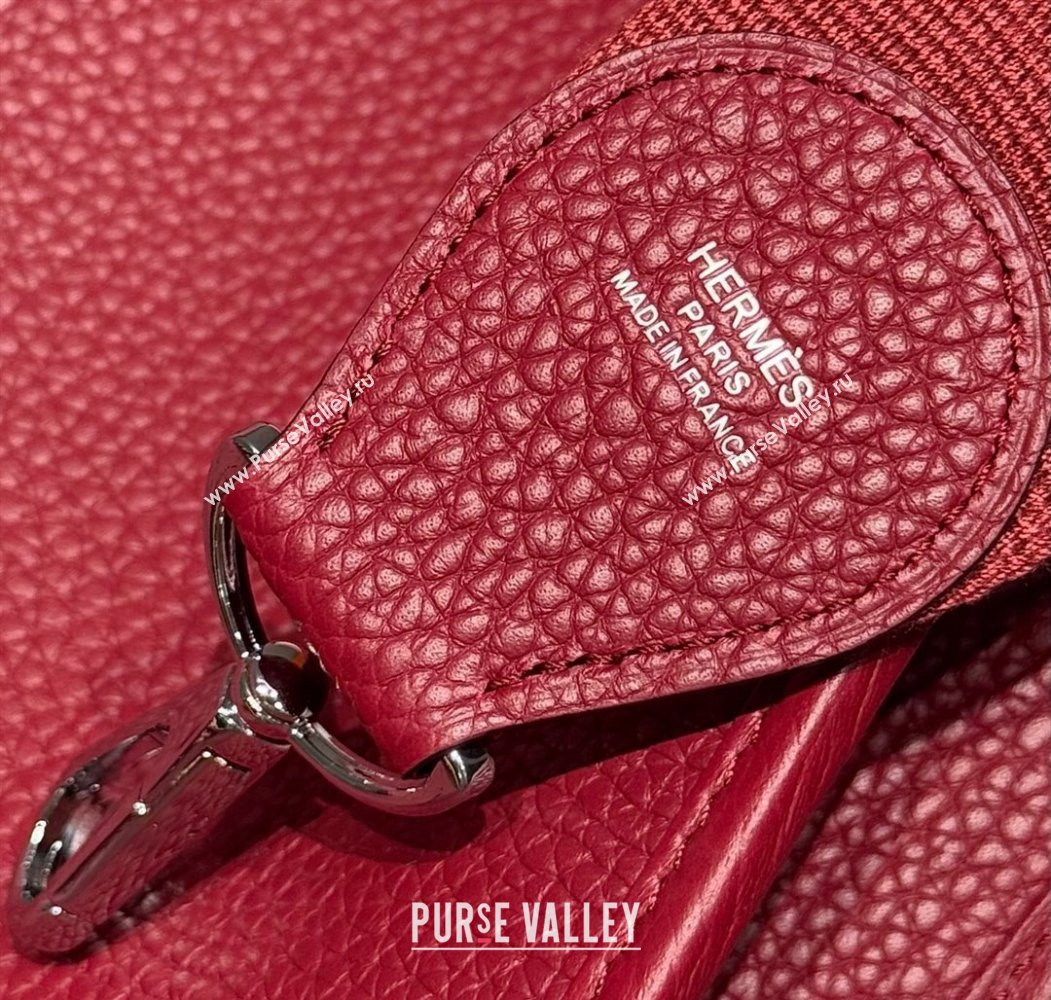 Hermes Evelyne Bag 29cm in Togo Calfskin Leather Stone Red 2025 (FL-250808114)