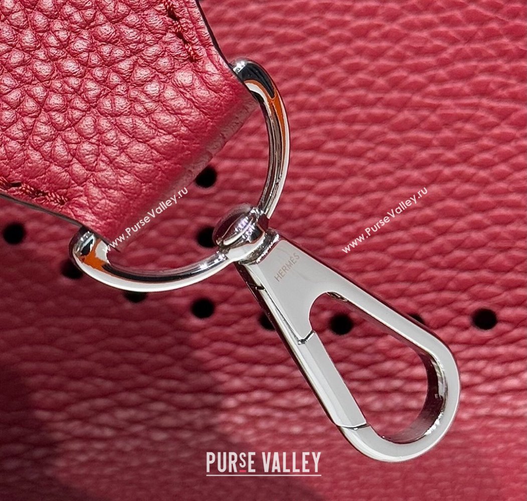 Hermes Evelyne Bag 29cm in Togo Calfskin Leather Stone Red 2025 (FL-250808114)