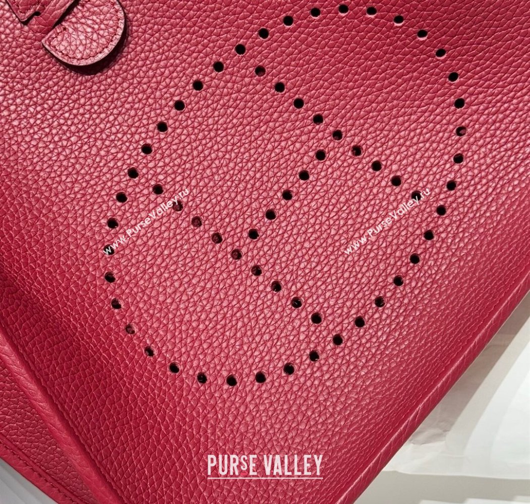 Hermes Evelyne Bag 29cm in Togo Calfskin Leather Stone Red 2025 (FL-250808114)
