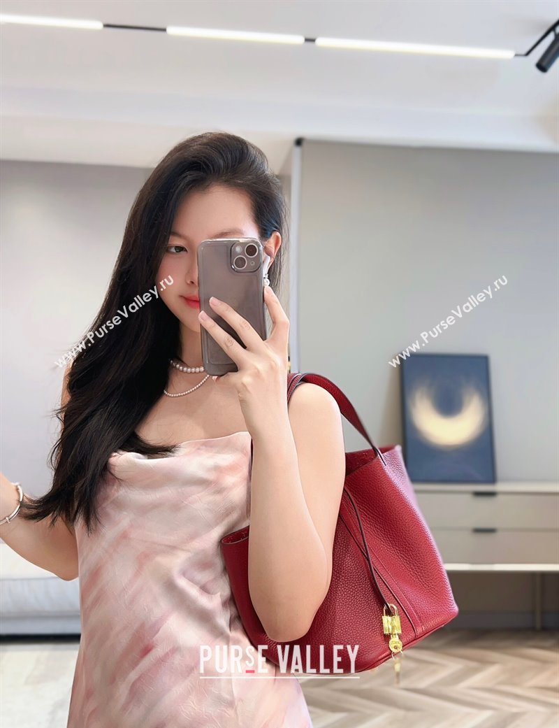 Hermes Picotin Lock Bag 22cm in Togo Calfskin Leather Stone Red 2025 (FL-250808153)