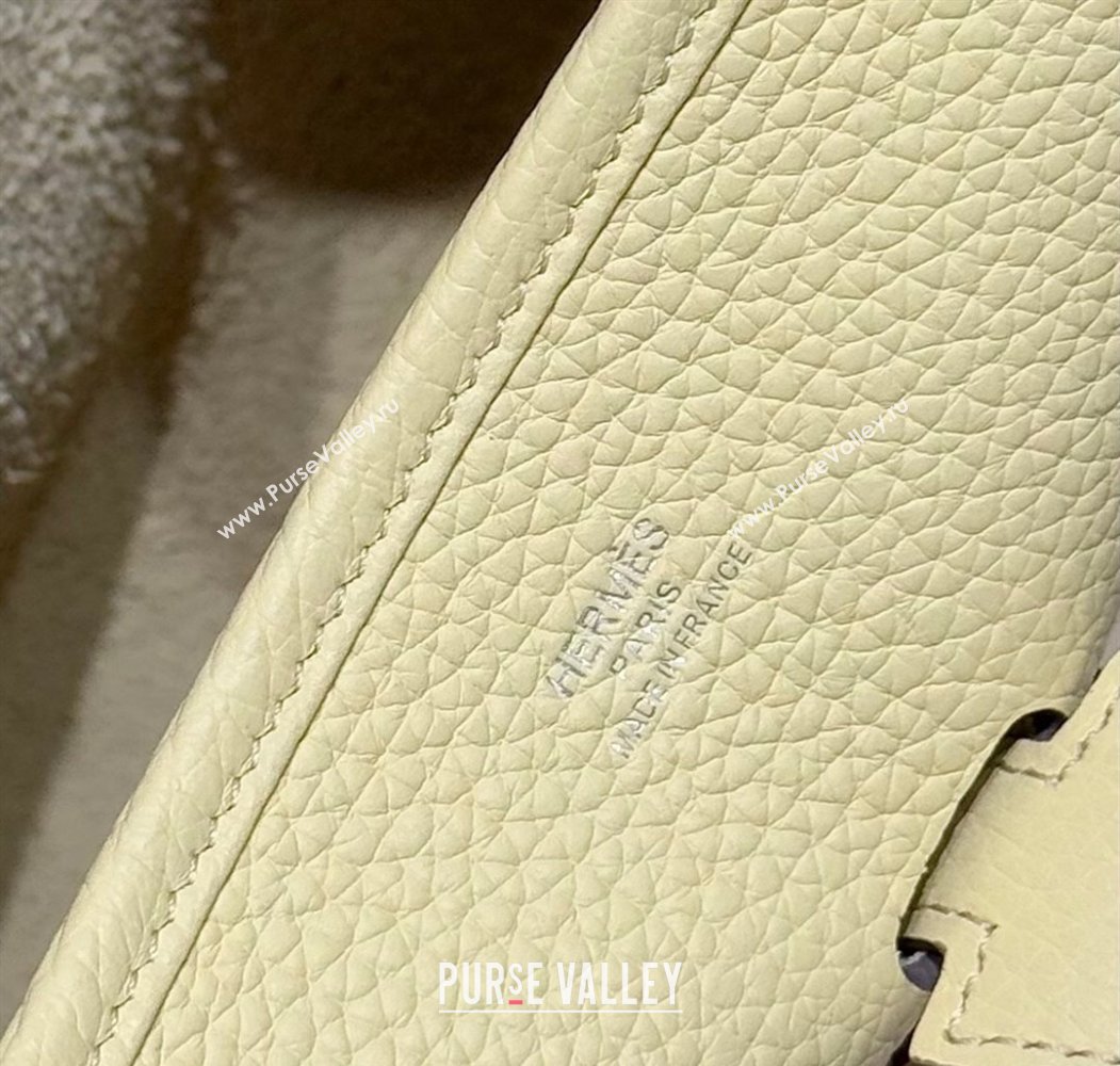 Hermes Evelyne Bag 29cm in Togo Calfskin Leather Milton Yellow 2025 (FL-250808115)