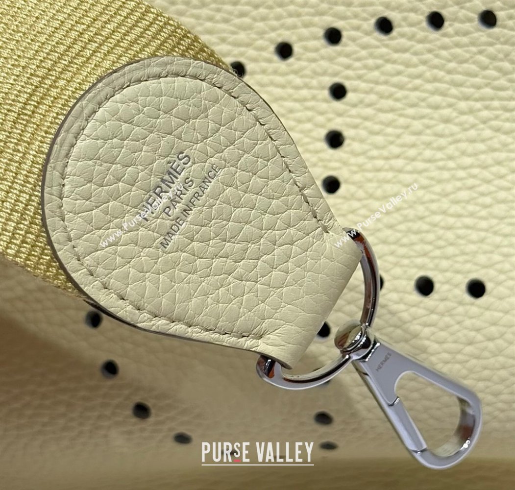 Hermes Evelyne Bag 29cm in Togo Calfskin Leather Milton Yellow 2025 (FL-250808115)