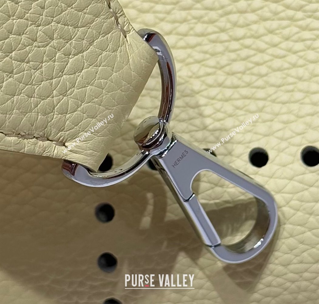 Hermes Evelyne Bag 29cm in Togo Calfskin Leather Milton Yellow 2025 (FL-250808115)