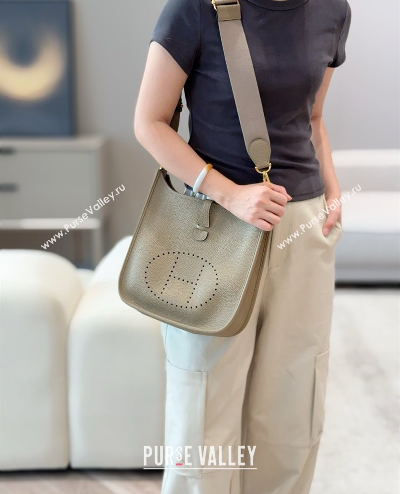 Hermes Evelyne Bag 29cm in Togo Calfskin Leather Alpha Beige 2025 (FL-250808116)