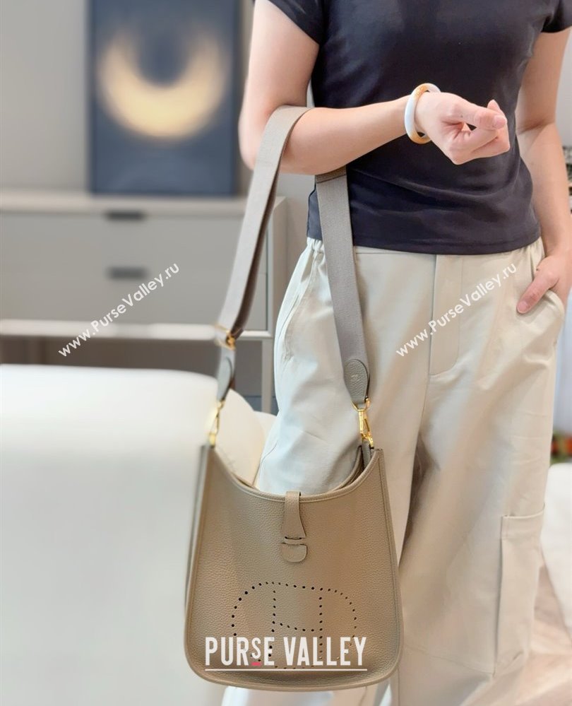 Hermes Evelyne Bag 29cm in Togo Calfskin Leather Alpha Beige 2025 (FL-250808116)