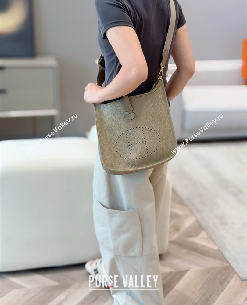 Hermes Evelyne Bag 29cm in Togo Calfskin Leather Alpha Beige 2025 (FL-250808116)