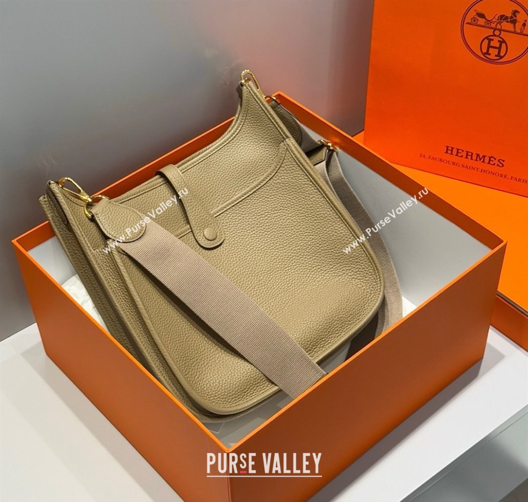 Hermes Evelyne Bag 29cm in Togo Calfskin Leather Alpha Beige 2025 (FL-250808116)