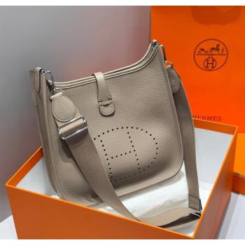 Hermes Evelyne Bag 29cm in Togo Calfskin Leather Pitch Grey 2025 (FL-250808117)