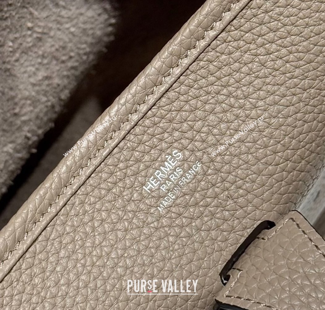 Hermes Evelyne Bag 29cm in Togo Calfskin Leather Pitch Grey 2025 (FL-250808117)