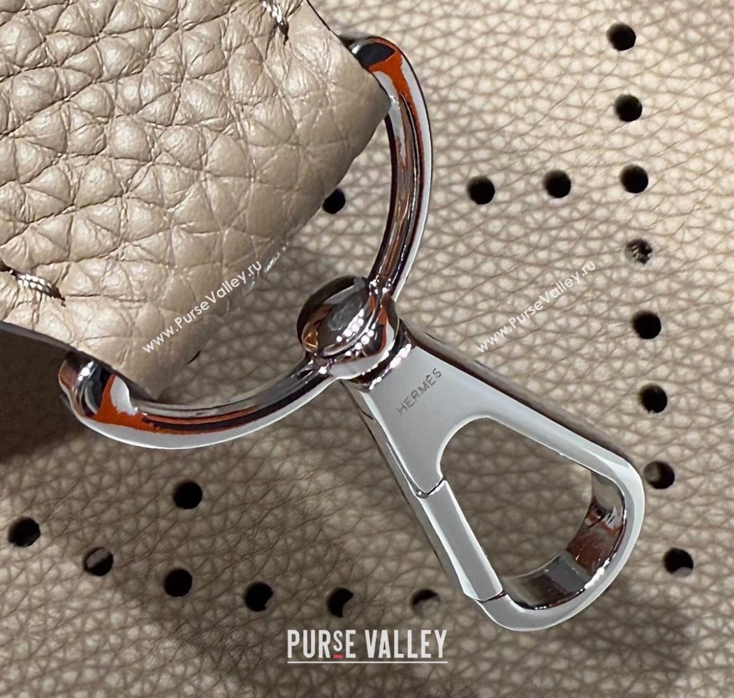 Hermes Evelyne Bag 29cm in Togo Calfskin Leather Pitch Grey 2025 (FL-250808117)