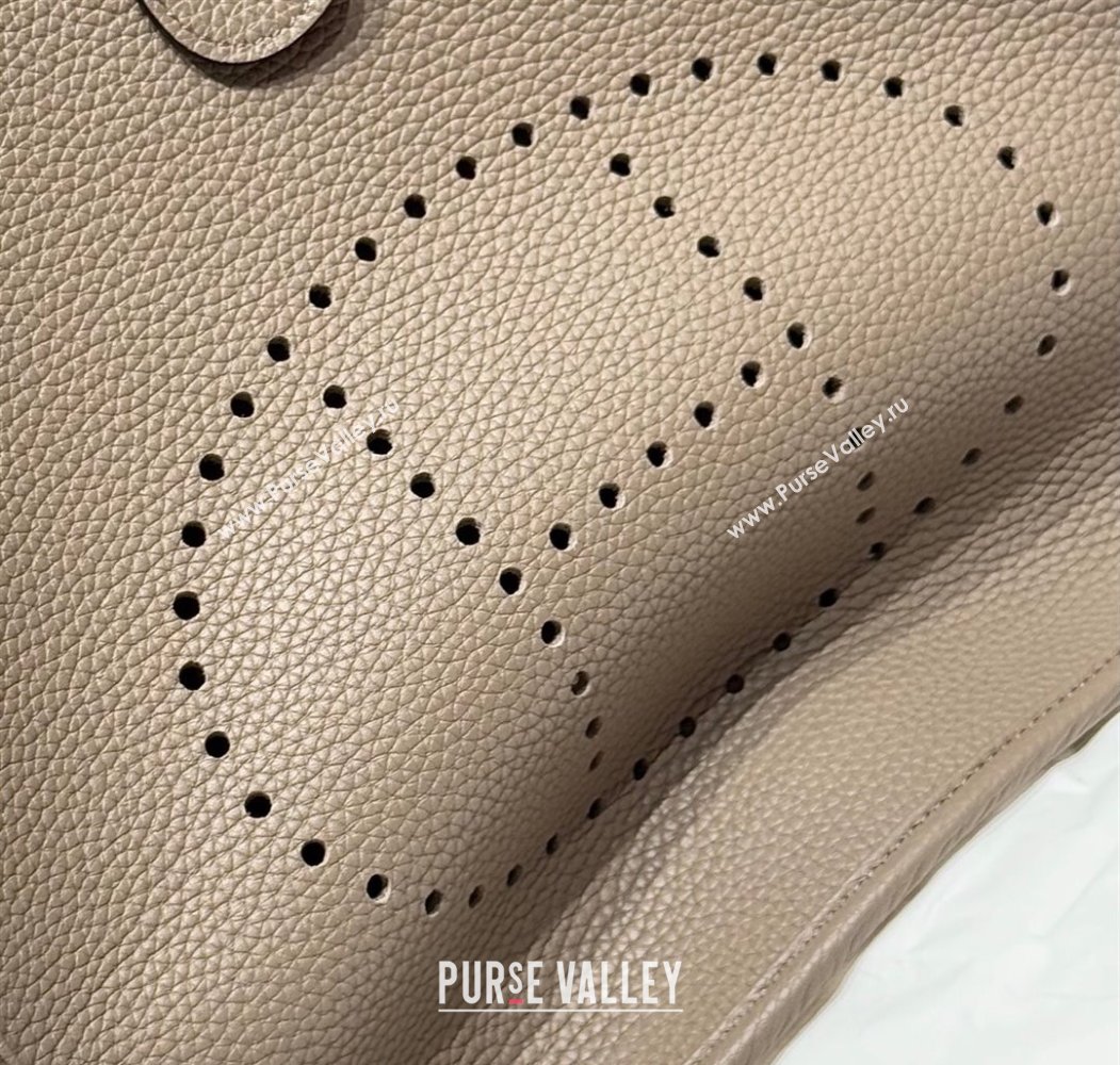 Hermes Evelyne Bag 29cm in Togo Calfskin Leather Pitch Grey 2025 (FL-250808117)