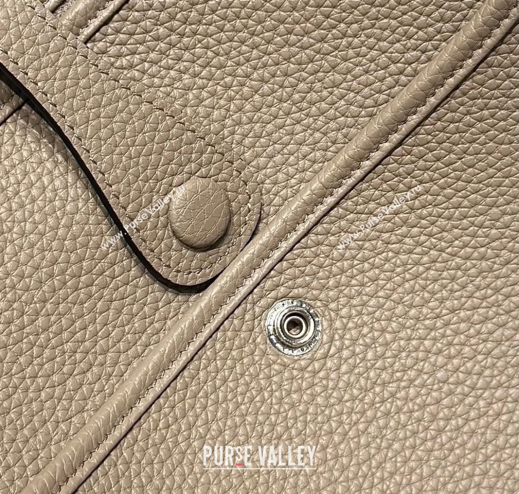 Hermes Evelyne Bag 29cm in Togo Calfskin Leather Pitch Grey 2025 (FL-250808117)