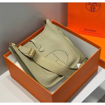 Hermes Evelyne Bag 29cm in Togo Calfskin Leather Sage Green 2025 (FL-250808118)