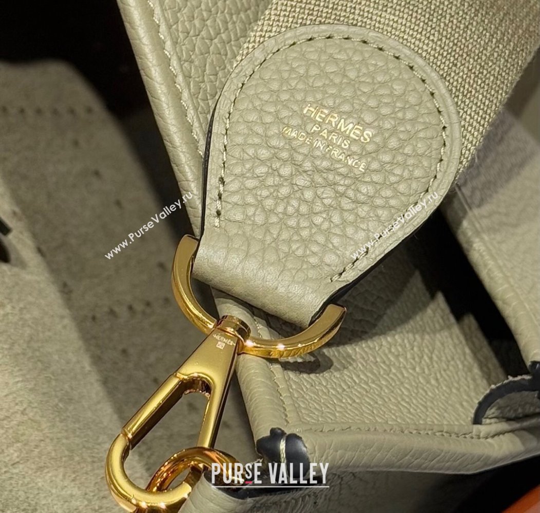 Hermes Evelyne Bag 29cm in Togo Calfskin Leather Sage Green 2025 (FL-250808118)