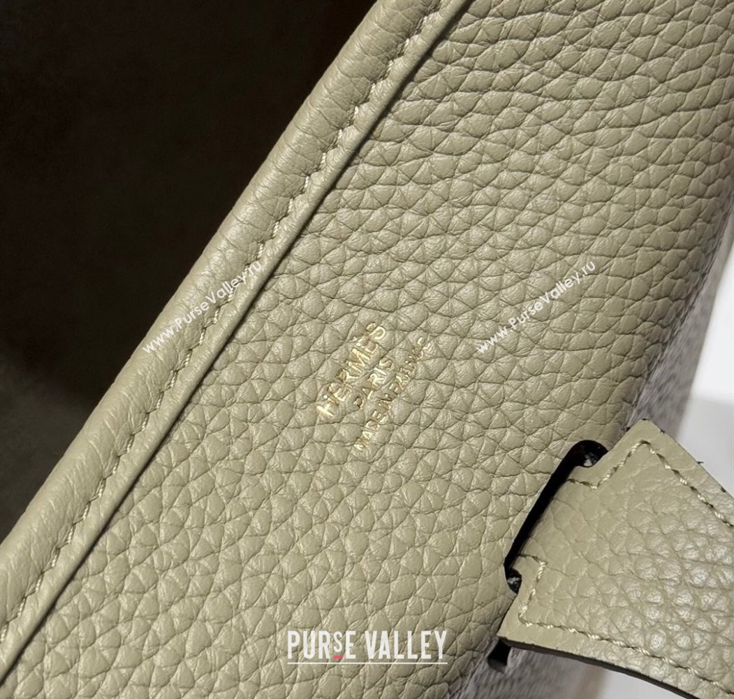 Hermes Evelyne Bag 29cm in Togo Calfskin Leather Sage Green 2025 (FL-250808118)