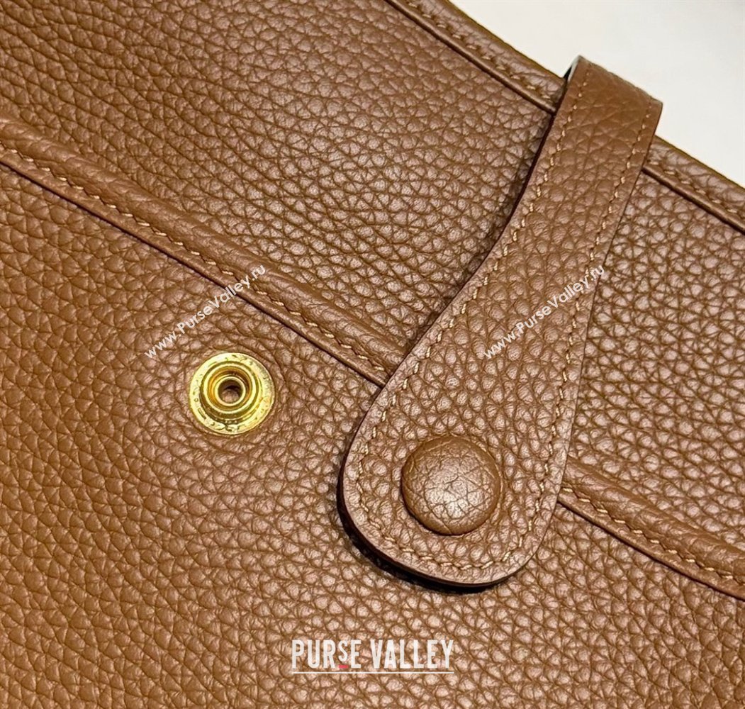 Hermes Evelyne Bag 29cm in Togo Calfskin Leather Chestnut Brown 2025 (FL-250808119)