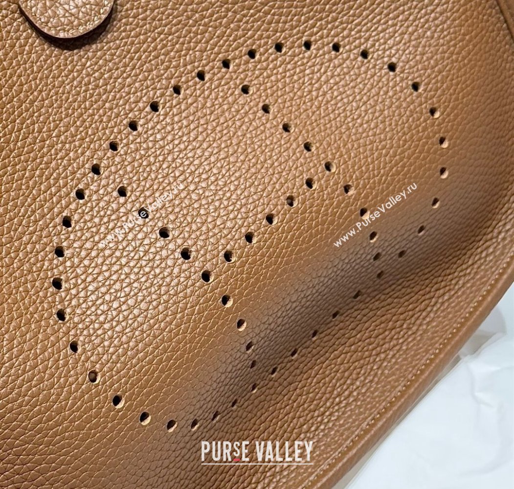 Hermes Evelyne Bag 29cm in Togo Calfskin Leather Chestnut Brown 2025 (FL-250808119)