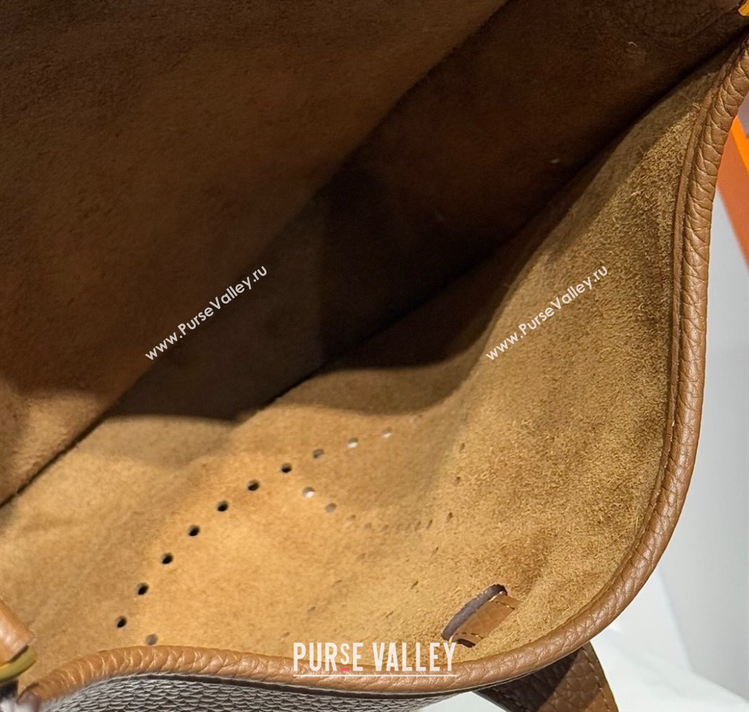 Hermes Evelyne Bag 29cm in Togo Calfskin Leather Chestnut Brown 2025 (FL-250808119)