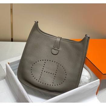 Hermes Evelyne Bag 29cm in Togo Calfskin Leather Tin Grey 2025 (FL-250808112)