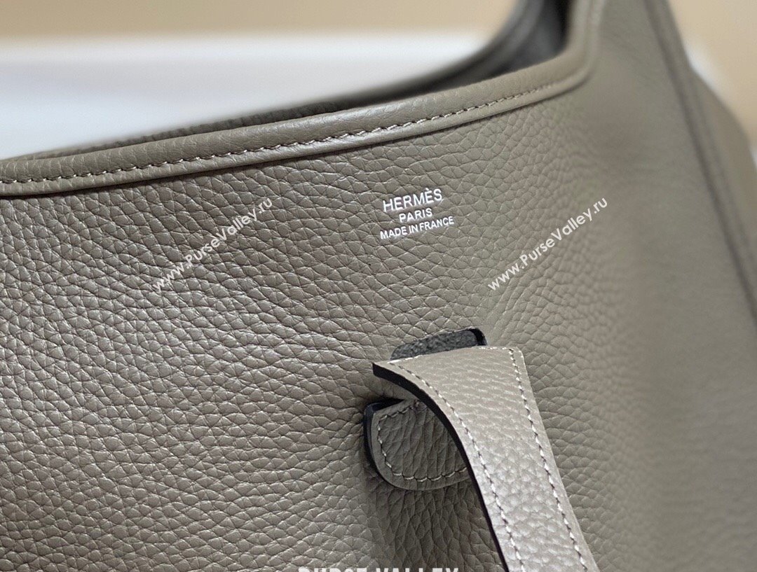Hermes Evelyne Bag 29cm in Togo Calfskin Leather Tin Grey 2025 (FL-250808112)