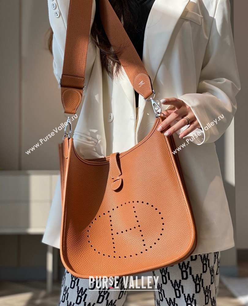 Hermes Evelyne Bag 29cm in Togo Calfskin Leather Golden Brown 2025 (FL-250808120)