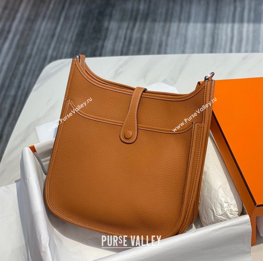 Hermes Evelyne Bag 29cm in Togo Calfskin Leather Golden Brown 2025 (FL-250808120)