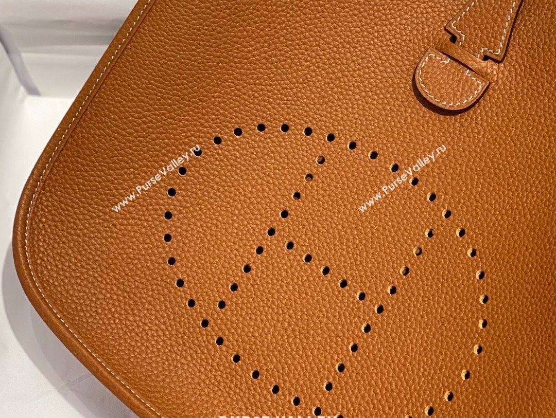 Hermes Evelyne Bag 29cm in Togo Calfskin Leather Golden Brown 2025 (FL-250808120)