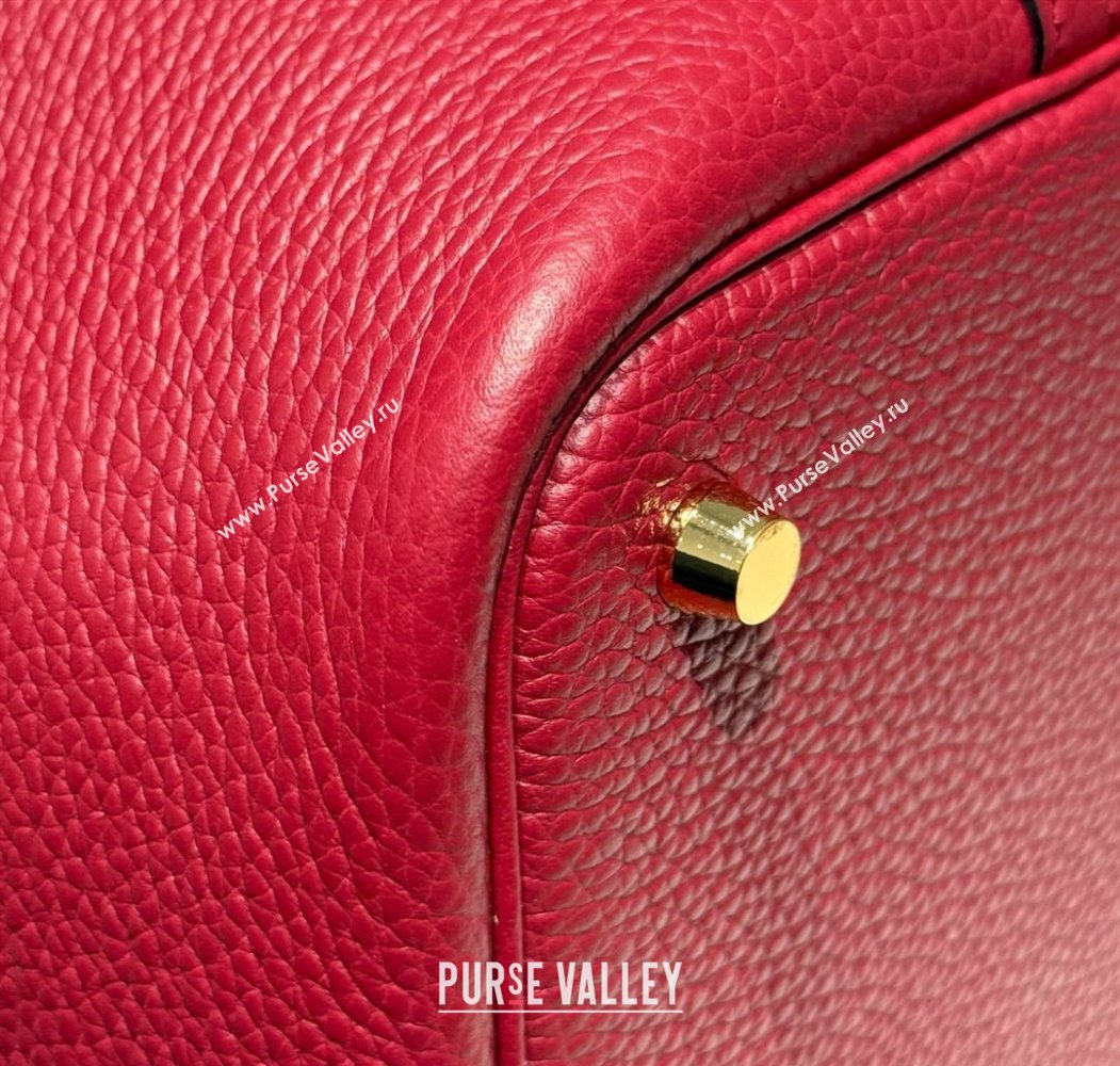 Hermes Picotin Lock Bag 22cm in Togo Calfskin Leather Stone Red 2025 (FL-250808153)