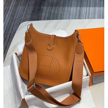 Hermes Evelyne Bag 29cm in Togo Calfskin Leather Golden Brown 2025 (FL-250808120)