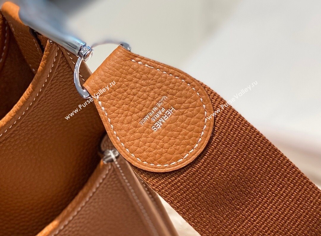 Hermes Evelyne Bag 29cm in Togo Calfskin Leather Golden Brown 2025 (FL-250808120)