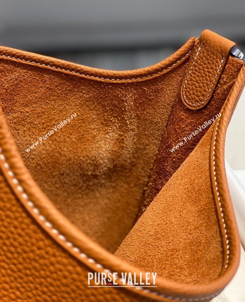 Hermes Evelyne Bag 29cm in Togo Calfskin Leather Golden Brown 2025 (FL-250808120)