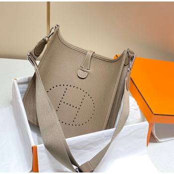 Hermes Evelyne Bag 29cm in Togo Calfskin Leather Elephant Grey 2025 (FL-250808121)