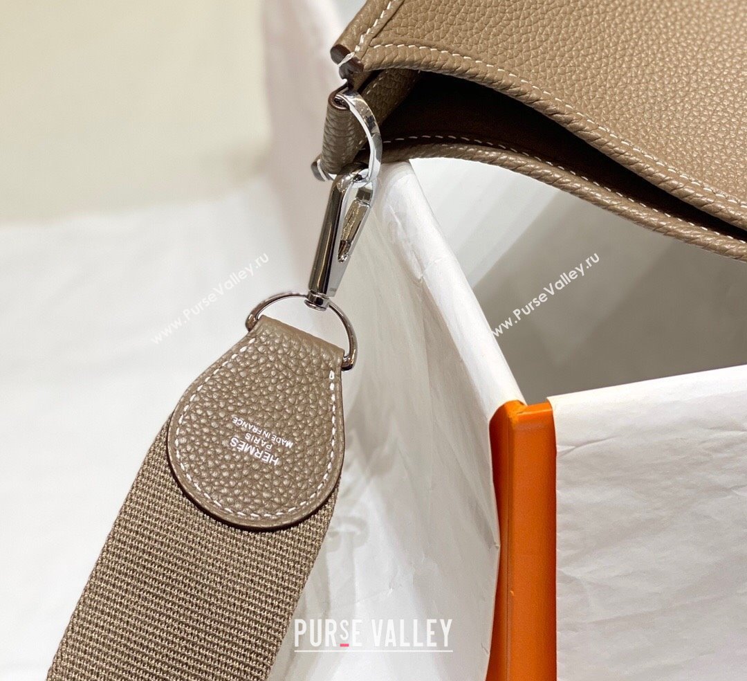 Hermes Evelyne Bag 29cm in Togo Calfskin Leather Elephant Grey 2025 (FL-250808121)