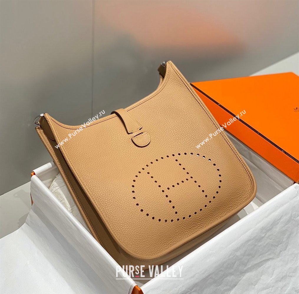 Hermes Evelyne Bag 29cm in Togo Calfskin Leather Milk Tea Beige 2025 (FL-250808122)