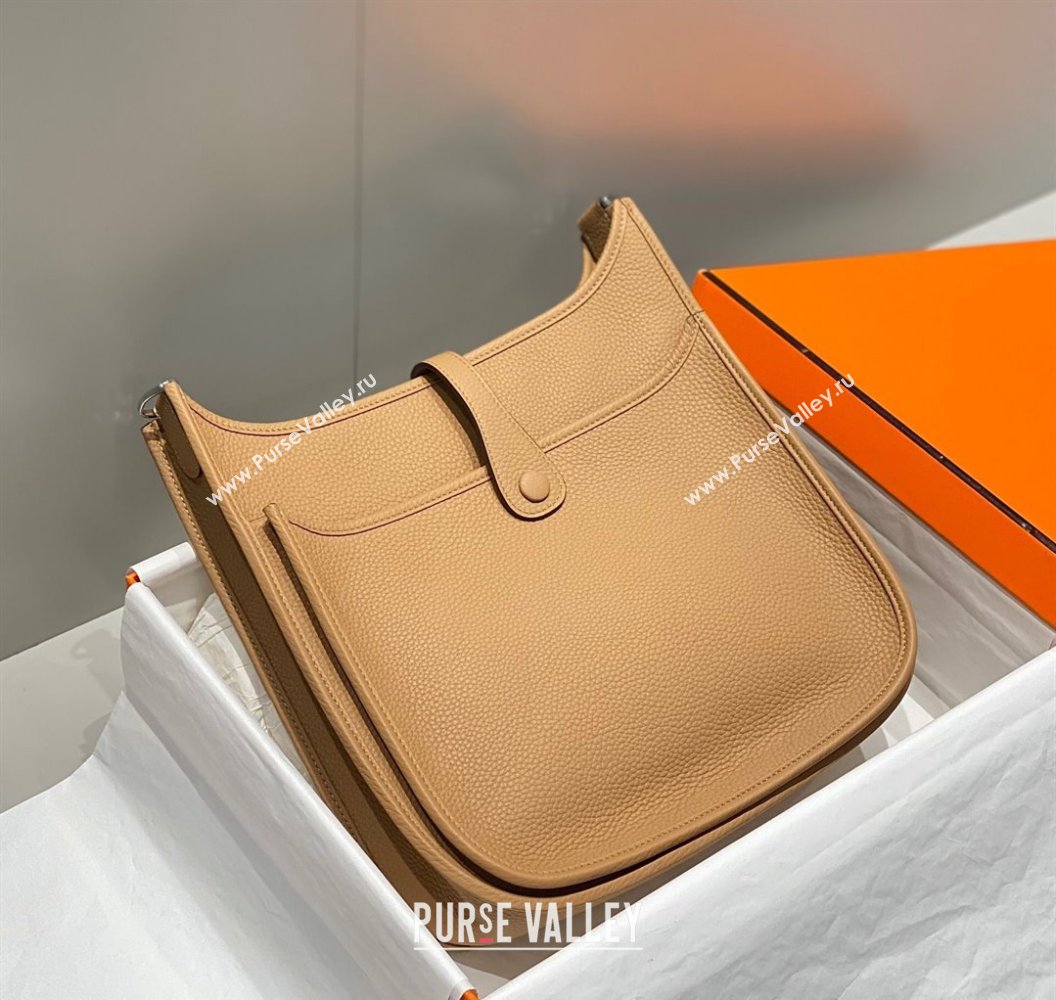 Hermes Evelyne Bag 29cm in Togo Calfskin Leather Milk Tea Beige 2025 (FL-250808122)