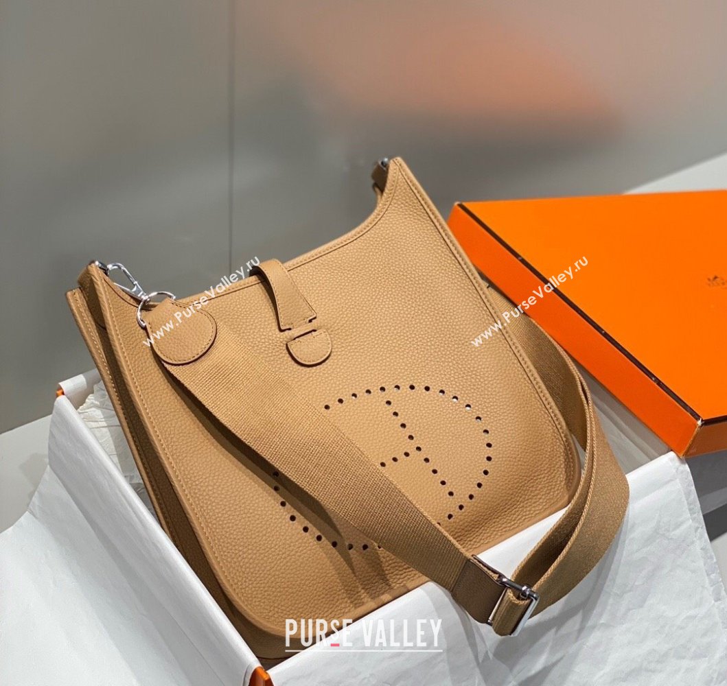 Hermes Evelyne Bag 29cm in Togo Calfskin Leather Milk Tea Beige 2025 (FL-250808122)