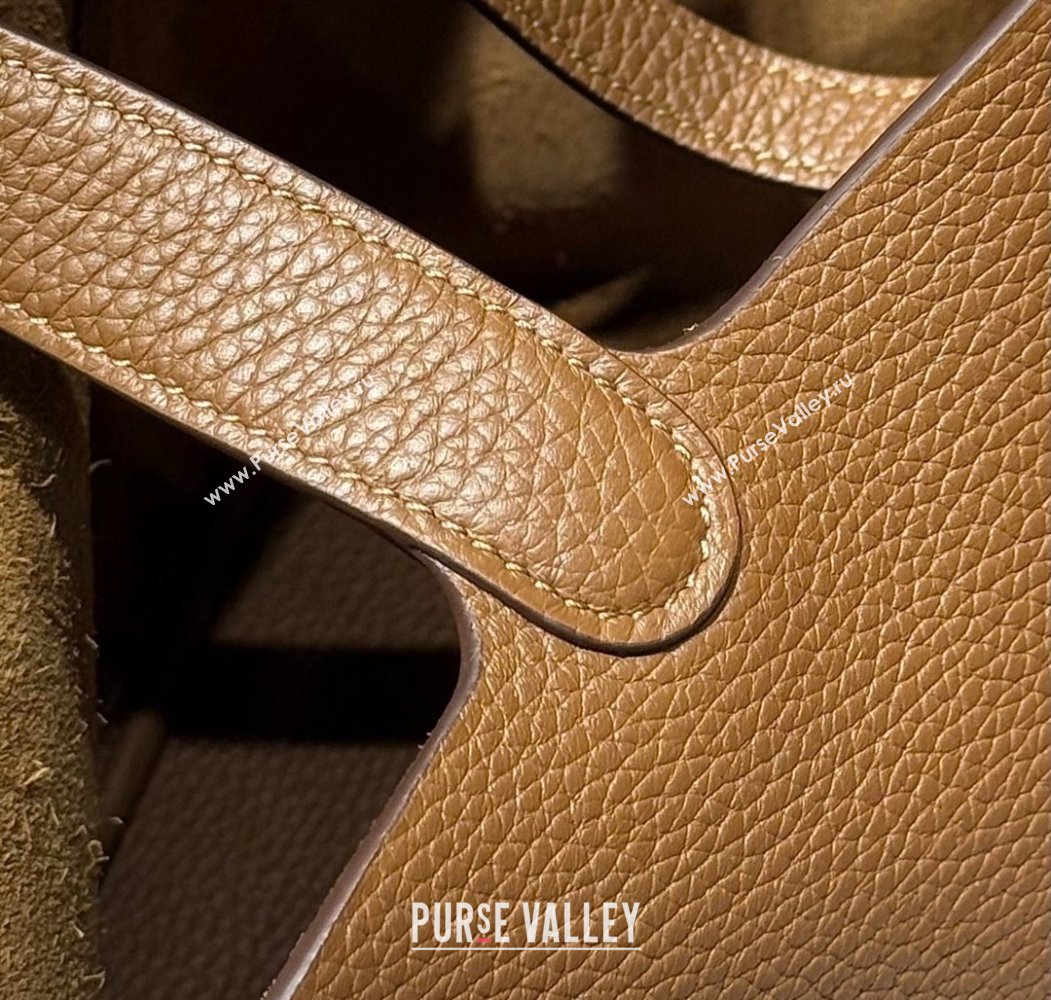 Hermes Picotin Lock Bag 22cm in Togo Calfskin Leather Chestnut Brown 2025 (FL-250808154)