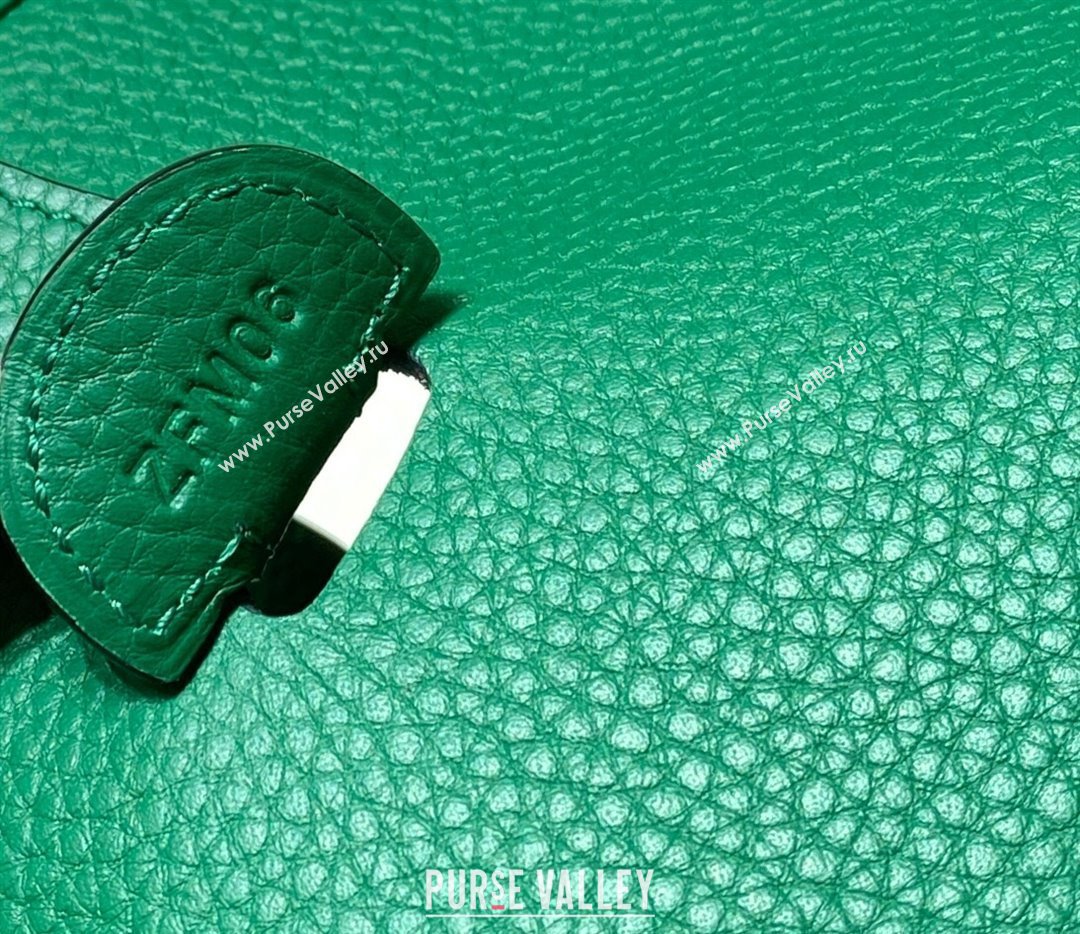 Hermes Evelyne Bag 29cm in Togo Calfskin Leather Emerald Green 2025 (FL-250808125)