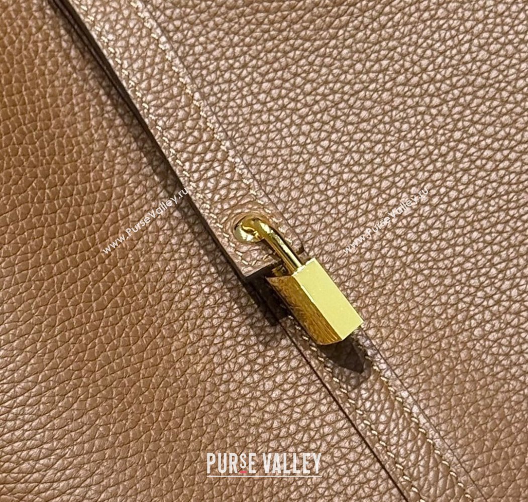 Hermes Picotin Lock Bag 22cm in Togo Calfskin Leather Chestnut Brown 2025 (FL-250808154)