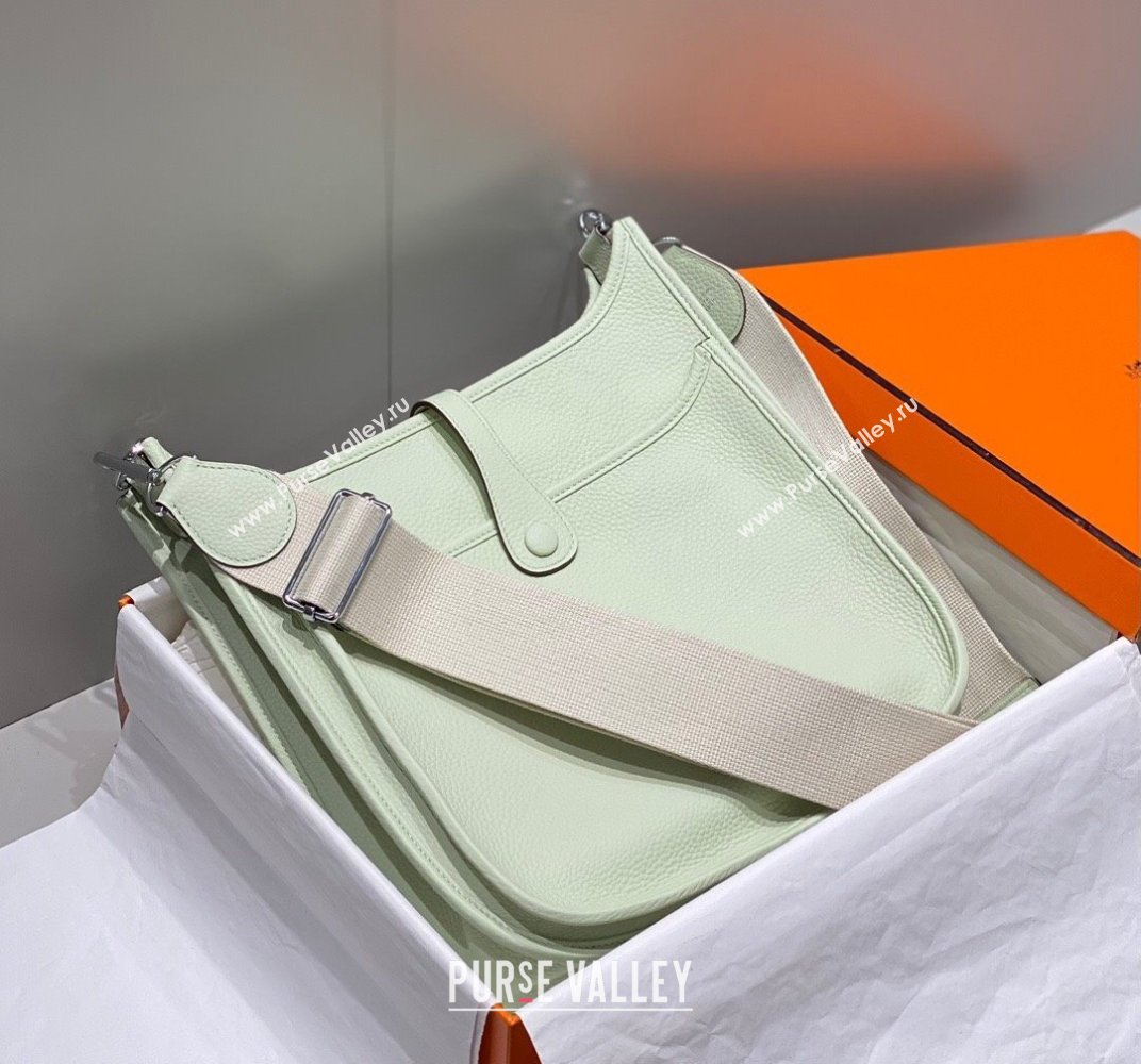 Hermes Evelyne Bag 29cm in Togo Calfskin Leather Bubble Green 2025 (FL-250808126)